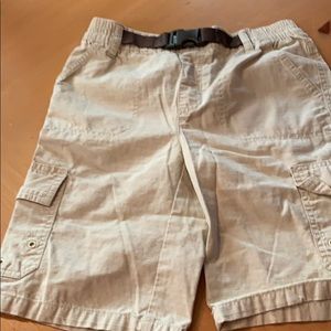 Tan cargo shorts